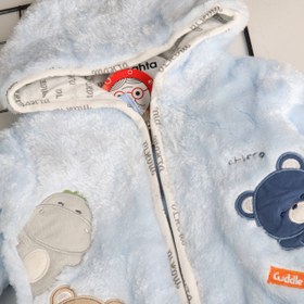 تصویر ست نوزادی طرح اسب آبی 