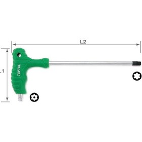 تصویر آلن عصایی ستاره ای T7 تاپ تول TOPTUL مدل AIEA0715 