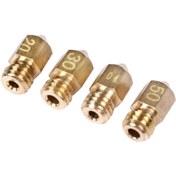 تصویر بسته 10 تایی نازل قطر 0.4 پرینتر 3d مناسب دستگاه های se , ender7 و ... nozzle 3d