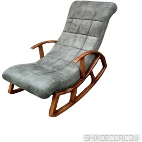 تصویر صندلی راک مبلی رنگ آبی آسمانی 