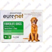 تصویر قطره ضد کک و کنه مخصوص سگ نژاد بزرگ یوروپت (یک عددی و چهار عددی) ا Europet Fibrolife Dogs 10 - 20 Europet Fibrolife Dogs 10 - 20