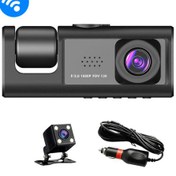 تصویر دوربین 3 لنزه خودرو وای فای دار برند BLACK BOX مدل C309 دوربین 3 لنزه خودرو وای فای دار برند BLACK BOX مدل C309