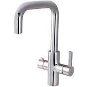 تصویر شیر آشپزخانه دومنظوره کی دبلیو سی مدل سول رنگ مشکی 