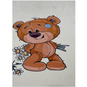 تصویر فرش کودک اختصاصی خرس عروسکی 