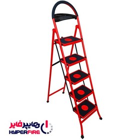 تصویر نردبان 5 پله ماندگار مدل آسمان Asman 5 step ladder