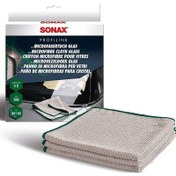 تصویر پک 3 عددی دستمال مایکروفایبر تمیزکننده شیشه سوناکس Sonax Microfibre Cloth Glass 