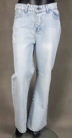 تصویر شلوار جین ابی یخی کد 257 - 48 