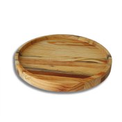 تصویر قیمت و خرید سینی چوبی کاج گرد بدون دسته 35 سانتی مدل T0121 - چوبی سرا 