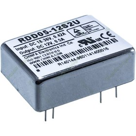 تصویر مبدل ولتاژ چینفا 500 میلی آمپر CHINFA RDD05-12S2U DC/DC IN:18-36V OUT:12V 