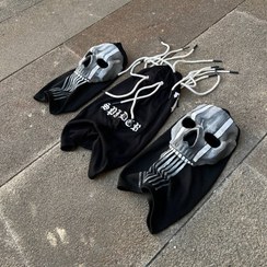 تصویر ماسک ضدخارش گوست - ماسک دولایه ترویس کاستوم (بند مشکی) 