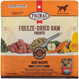 تصویر پروتئین گاو پرایمال کانیین برای سگ – 198 گرم در یک بسته برند primal pet foods 