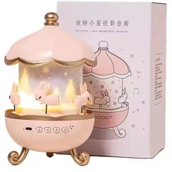 تصویر چراغ خواب پروژکتور خرگوشی مدل WH-E11 موزیکال 