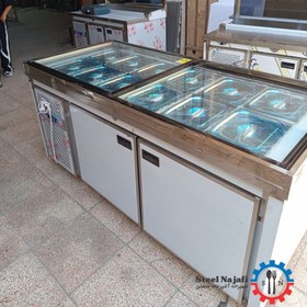 تصویر کانتر سرد با درب کشویی 