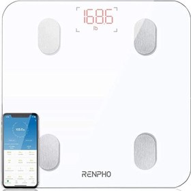 تصویر ترازوی هوشمند RENPHO - (RENPHO Smart Scale) - آنالیز دقیق ترکیب بدن و پیگیری سلامت شما RENPHO ES-26M Bluetooth Smart Scales – BMI / Body Composition Monitor.