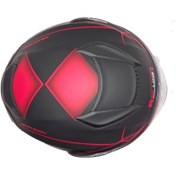 تصویر کلاه کاسکت ردلاین مدل REDLINE_937_MATT_BLACK_Red X 