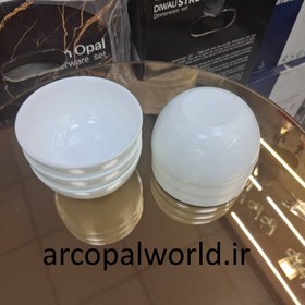 تصویر پیاله ترشی خوری پارس اپال مجموعه ۶ عددی 