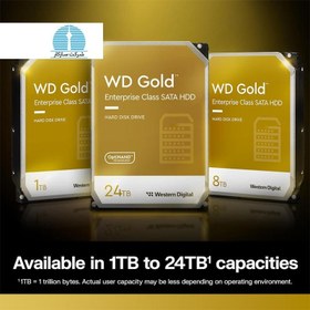 تصویر هارد اینترنال 3.5 اینچ وسترن دیجیتال WD GOLD 10TB Western Digital WD GOLD 10TB 7200Rpm 256MB Cache 3.5 Inch HDD