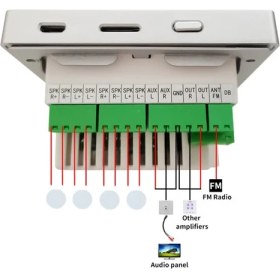 تصویر آمپلی فایر دیواری زیکو مدل WMA404 