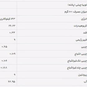 تصویر لوبیا چیتی لوکس ۴۰۰ گرم 