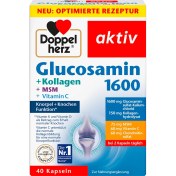 تصویر کپسول کمپلکس گلوکزامین + کلاژن + هیالورون dopple herz (aktiv) اوریجینال اصل آلمان - ۱۰۰ عددی کپسول کمپلکس گلوکزامین + کلاژن + هیالورون dopple herz (aktiv) اوریجینال اصل آلمان
