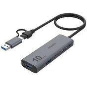 تصویر هاب 4 پورت USB-A و Type-C اونتن مدل UCA612 