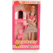 تصویر عروسک بازي طرح باربي با ميز آرایش و صندلي 