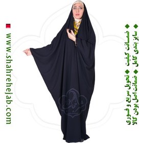 تصویر چادر عربی جده کرپ کریستال شهر حجاب مدل ۸۰۰۲ 