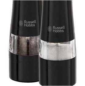 تصویر آسیاب قهوه و ادویه سیاه چرخ های نمک فلفل Russell Hobbs 