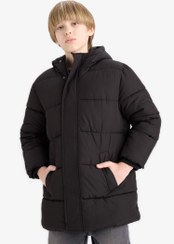 تصویر کاپشن پسرانه مشکی دفکتو 