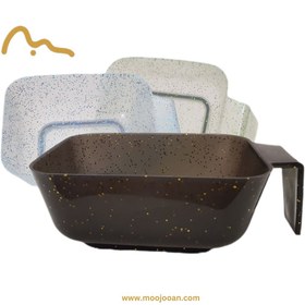 تصویر کاسه رنگ مو اکلیلی مستطیلی 