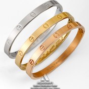 تصویر دستبند لاو کارتیر استیل 