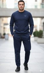 تصویر ست بلوز شلوار نخ پنبه سوپر طرح نایک مردانه 