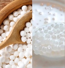 تصویر ساگو دانه اصل نیم کیلویی 