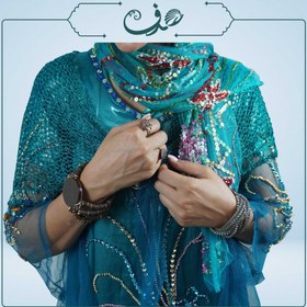 تصویر لباس محلی زنانه استان کرستان طرح سوم در حد نو 