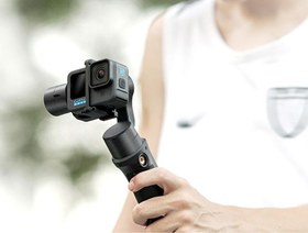 تصویر پایه دوربین گیمبال hohem iSteady Pro4 hohem iSteady Pro 4 3-Axis Gimbal Stabilizer for Gopro Hero 11/10/9/8/7/6/5,Handheld Tripod Mount Compatible with DJI OSMO Action,Insta360 ONE R,Support Anti-Shake Wireless Control,IPX4 Splash Proof