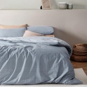 تصویر سرویس روتختی مادام کوکو مدل Odette Mavi دو نفره 4 تکه 