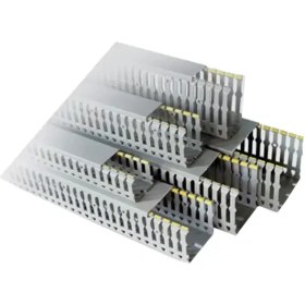 تصویر داکت شیاردار رعد 80*80 طوسی 