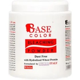 تصویر پودر دکلره سفید 500 گرم بیس کالر 500 grams of base color white bleaching powder