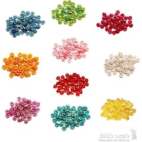 تصویر دکمه دایره طرح دار 