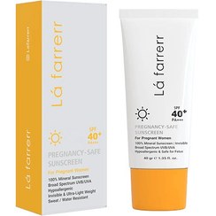 تصویر کرم ضد آفتاب مینرال لافارر SPF40 بی رنگ مناسب انواع پوست ۴۰ میلی لیتر 