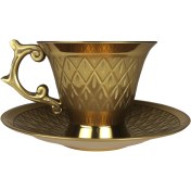 تصویر فنجان برنجی طرح‌دار 