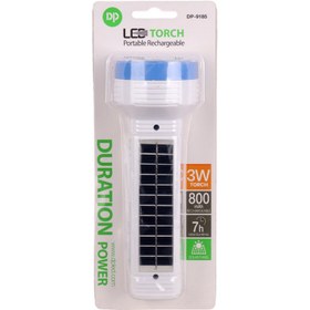 تصویر چراغ قوه شارژی خورشیدی DP.LED DP-9185 DP.LED DP-9185 Flash Light LED