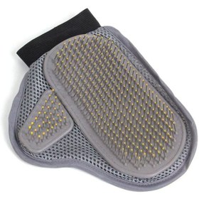 تصویر برس تمیزکننده مو و دستکش حمام خاکستری 23.5x1x18.5 سانتیمتر برند outad Hair Cleaning Brush Bath Glove Grey 23.5x1x18.5cm