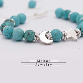 تصویر دستبند نقره کد B0158 