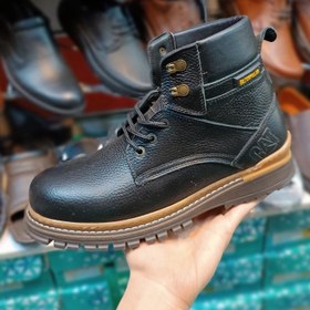 تصویر نیم بوت تمام چرم مدل کت. تیم برلند. کاترپیلار در پنج رنگ مشکی عسلی قهوه ای خاکی زرد - عسلی / 40 