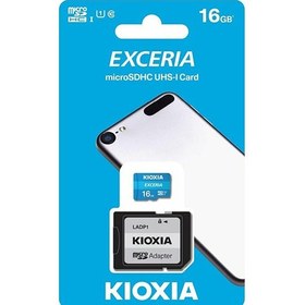 تصویر کارت حافظه‌ microSDHC کیوکسیا مدل Exceria ظرفیت 16 گیگابایت 