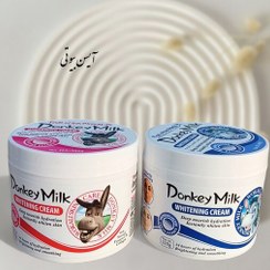 تصویر کرم سفید کننده فوری صورت و بدن شیر الاغ ،در کسری از ثانیه سفید برفی شو. کاملا ضد آب 