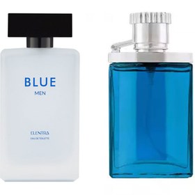 تصویر عطر جیبی مردانه مدل Desire Blue النترا تاینی به همراه ادو تویلت مردانه مدل Blue النترا Elentra Blue Eau De Toilette For Men And Desire Blue Parfum For Men