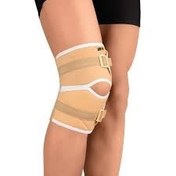 تصویر زانوبند قابل تنظیم جلو باز درمان طب سایز ایکس‌ لارج کد ۱۰۱۹ Darmanteb knee support size XL