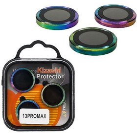 تصویر محافظ لنز رینگی آیفون 12promax رنگ هفت رنگ seven colors iPhone 12promax ring lens protector